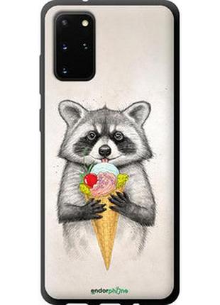Чехол на samsung galaxy s20 plus енотик с мороженым "4602b-1822-2448"