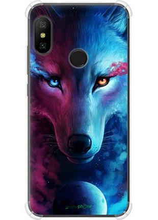 Чехол на xiaomi redmi 6 pro арт-волк "3999sp-1595-2448"