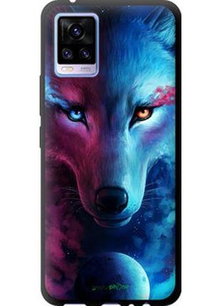 Чехол на vivo v20 арт-волк "3999b-2127-2448"