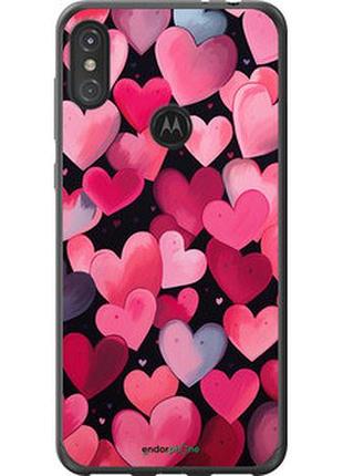 Чехол на motorola one power сердечки 4 "5662t-1588-2448"