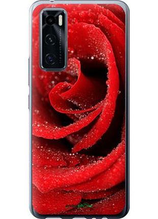 Чехол на vivo v20 se красная роза "529u-2128-2448"