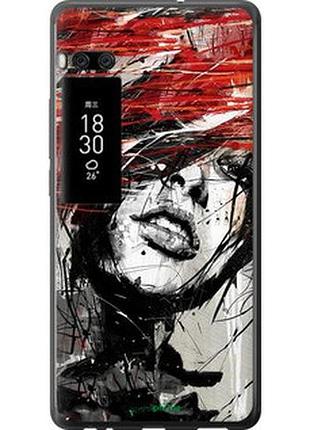 Чохол на meizu pro 7 plus обличчя дівчини "1162u-1131-2448"