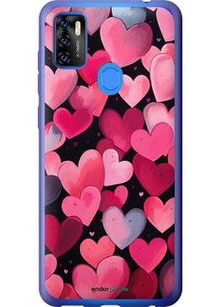 Чехол на zte blade a7s 2020 сердечки 4 "5662u-2454-2448"