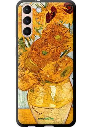Чехол на samsung galaxy s21 винсент ван гог. подсолнухи "162b-2114-2448"