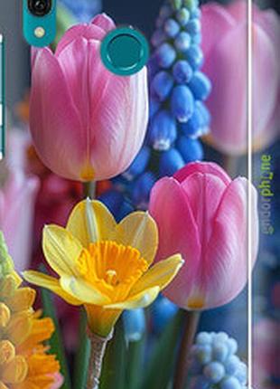 Чехол на huawei y9 2019 весенние цветы "6058m-1602-2448"