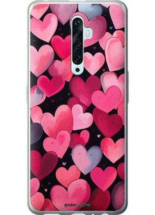 Чехол на oppo reno 2z сердечки 4 "5662u-1867-2448"