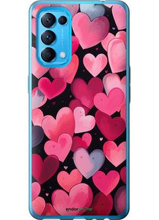Чехол на oppo reno5 сердечки 4 "5662u-2206-2448"