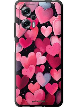 Чехол на xiaomi redmi note 11t pro сердечки 4 "5662b-2644-2448"