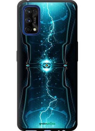 Чехол на realme 7 pro молнии в цилиндре "120b-2082-2448"