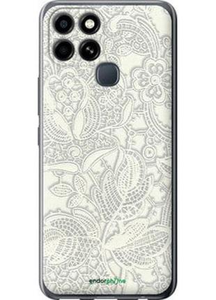 Чехол на infinix smart 6 белое кружево "4383u-2758-2448"