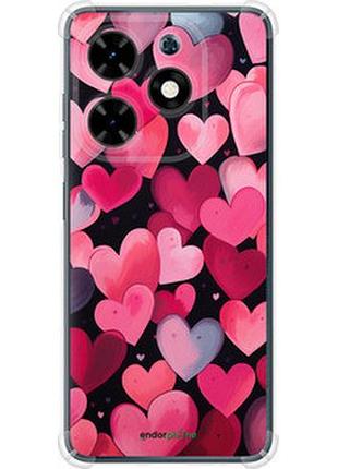 Чехол на tecno spark go 2024 сердечки 4 "5662sp-3432-2448"