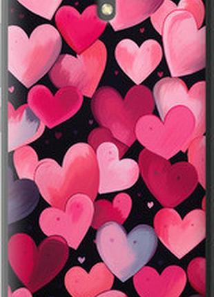 Чехол на xiaomi redmi note 2 сердечки 4 "5662t-96-2448"