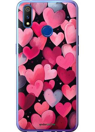 Чехол на realme x lite сердечки 4 "5662u-2030-2448"