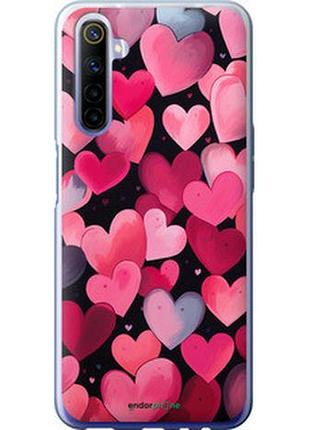 Чехол на realme 6 сердечки 4 "5662t-1913-2448"