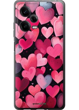 Чехол на xiaomi redmi note 12 pro 5g сердечки 4 "5662u-2932-2448"
