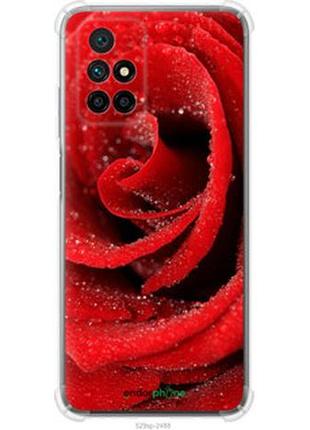 Чехол на xiaomi redmi 10 красная роза "529sp-2488-2448"