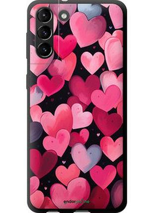 Чехол на samsung galaxy s21 plus сердечки 4 "5662b-2115-2448"