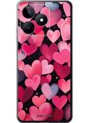 Чехол на realme c51 сердечки 4 "5662u-3467-2448"