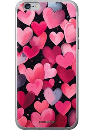 Чехол на iphone 6s plus сердечки 4 "5662t-91-2448"
