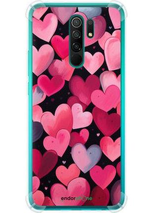 Чехол на xiaomi redmi 9 сердечки 4 "5662sp-2019-2448"