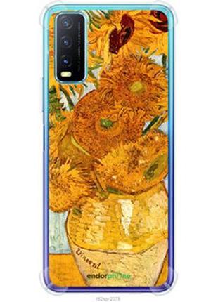 Чехол на vivo y20 винсент ван гог. подсолнухи "162sp-2078-2448"