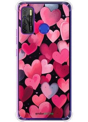 Чехол на tecno camon 15 сердечки 4 "5662sp-2405-2448"