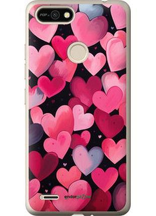 Чехол на tecno pop 2f b1f сердечки 4 "5662u-2391-2448"