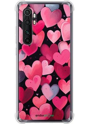 Чехол на xiaomi mi note 10 lite сердечки 4 "5662sp-1937-2448"