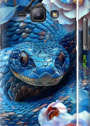 Чехол на samsung galaxy j1 j100h blue snake "6079m-104-2448"