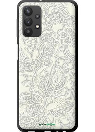 Чехол на samsung galaxy a32 a325f белое кружево "4383b-2204-2448"