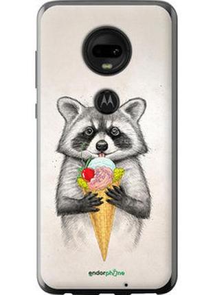 Чохол на motorola moto g7 єнотик з морозивом "4602u-1614-2448"