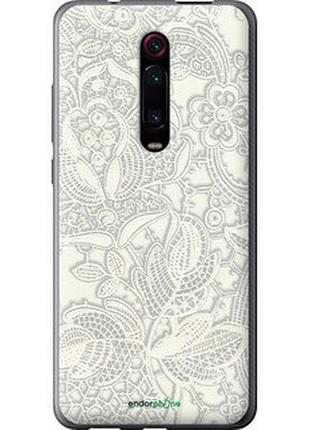 Чехол на xiaomi redmi k20 pro белое кружево "4383t-1816-2448"