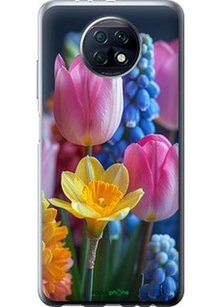 Чехол на xiaomi redmi note 9t весенние цветы "6058u-2261-2448"