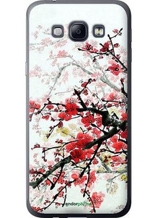 Чехол на samsung galaxy a8 a8000 цветущий куст "831u-135-2448"