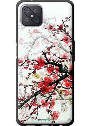 Чехол на oppo a92s цветущий куст "831b-1926-2448"