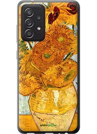 Чехол на samsung galaxy a52s 5g a528b винсент ван гог. подсолнухи "162t-2583-2448"