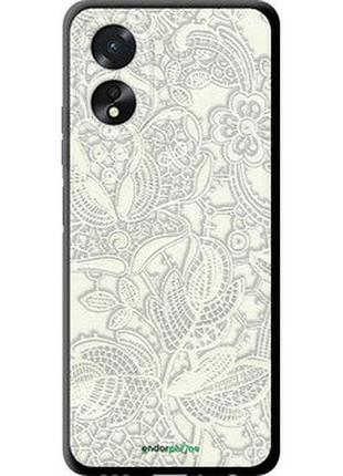 Чохол на oppo a38 4g біле мереживо "4383b-3337-2448"