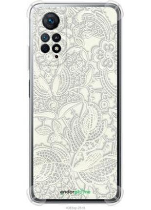 Чехол на xiaomi redmi note 11 белое кружево "4383sp-2516-2448"