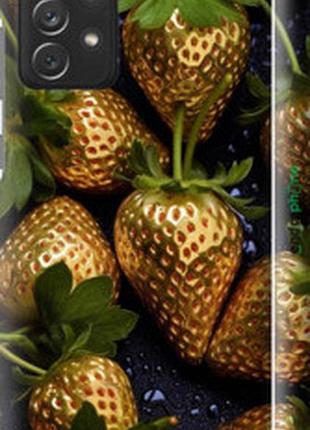 Чехол на samsung galaxy a72 a725f золотая клубника "5637m-2247-2448"