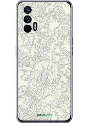 Чехол на realme gt 5g белое кружево "4383u-3338-2448"