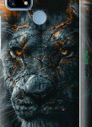 Чехол на realme c21 пламенный лев "6153m-2321-2448"