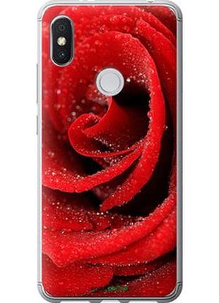 Чехол на xiaomi redmi s2 красная роза "529u-1494-2448"