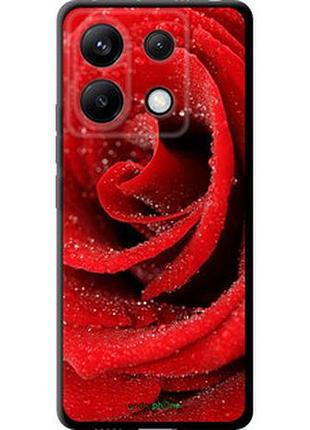Чехол на xiaomi poco x6 красная роза "529b-3678-2448"