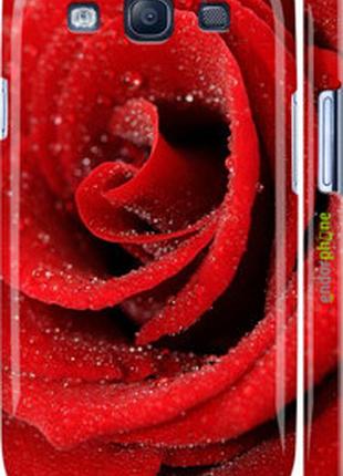Чехол на samsung galaxy s3 i9300 красная роза "529c-11-2448"