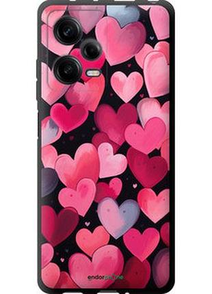 Чехол на xiaomi redmi note 12 pro 5g сердечки 4 "5662b-2932-2448"