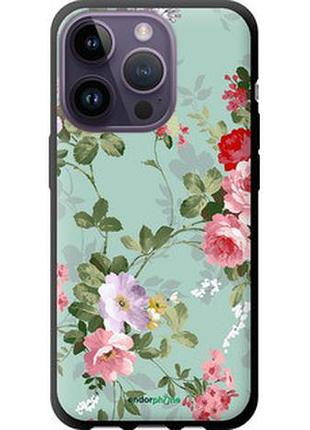 Чехол на iphone 14 pro цветочные обои 2 "862b-2646-2448"