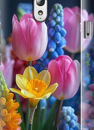 Чохол на lenovo vibe p1m весняні квіти "6058m-154-2448"