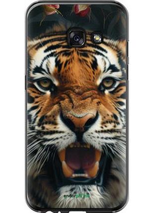 Чехол на samsung galaxy a3 (2017) тигровое величие "6080t-443-2448"