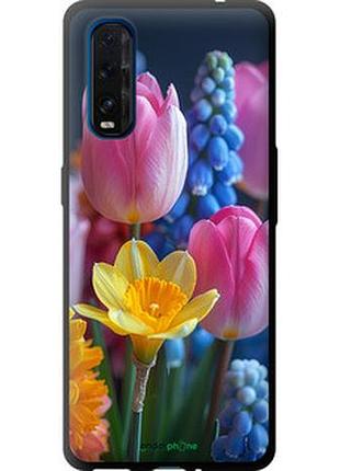 Чехол на oppo find x2 весенние цветы "6058b-1891-2448"