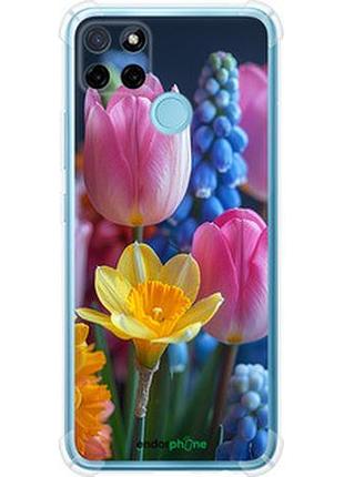 Чехол на realme c21y весенние цветы "6058sp-2472-2448"